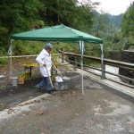dr. arkadasch bei der hangreinigung, brixental 2007, arteologie