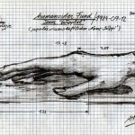 humanoider fund, wipptal, 1984, protokollzeichnung 2, arteologie, dr. arkadasch