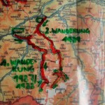 karte wanderung 1 und 2, 1987, dr. arkadasch, arteologie