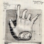 humanoider fund, zeichnung 1, lechtal, 1992, dr. arkadasch, arteologie