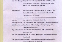 Wipptal, August – September 1984, Ausgrabungsprotokoll 9